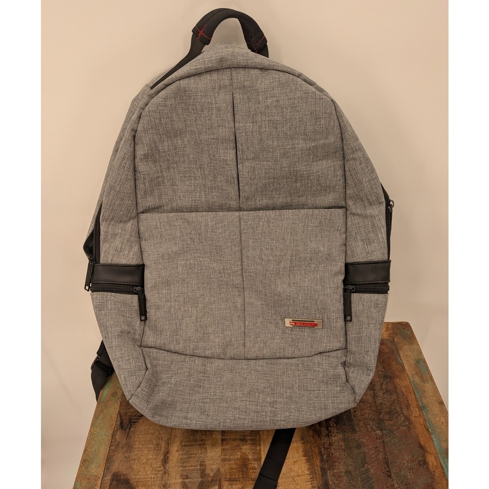 RFID Protection SwissMobility Gray Office Travel School Medium Laptop Backpack
